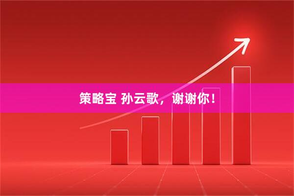 策略宝 孙云歌，谢谢你！