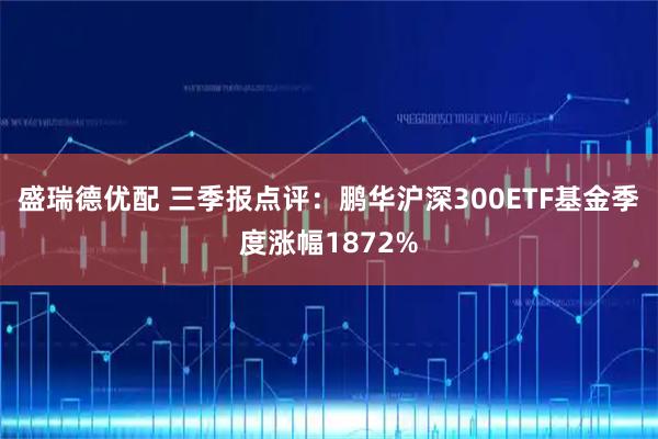 盛瑞德优配 三季报点评：鹏华沪深300ETF基金季度涨幅1872%